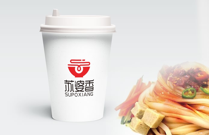 新疆苏婆香餐饮品牌logo设计-美无画设计出品